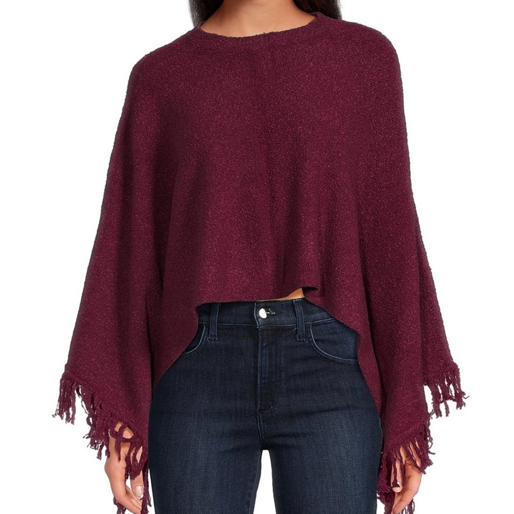 NEW SASSO + SMYTHFringe Poncho Size OS